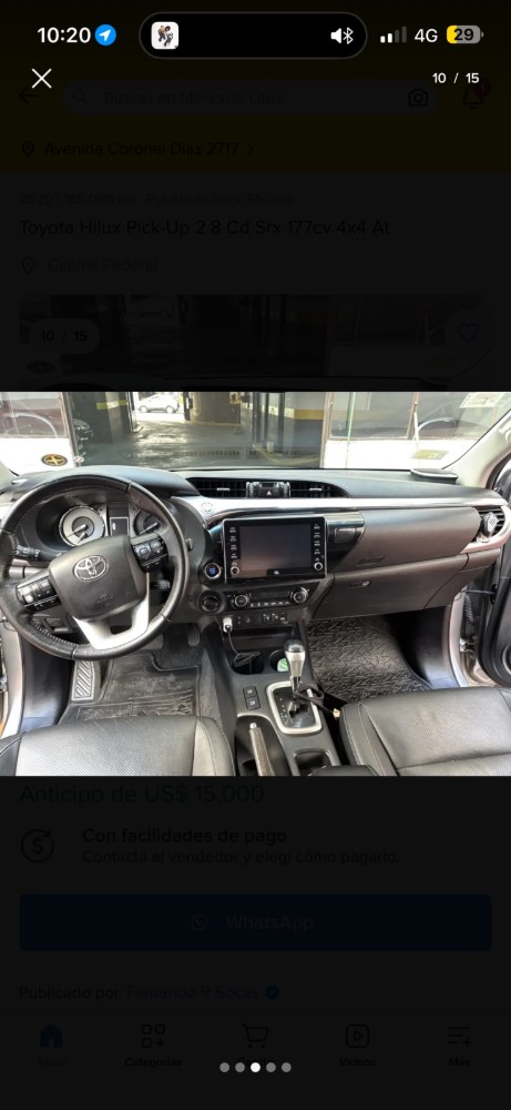 Toyota Hilux 2.8 Cd SRX 177 CV 4x4 At — foto 3